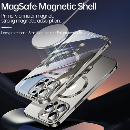 For iPhone 15 Pro SULADA MagSafe Plating TPU Shockproof Phone Soft Case(Titanium Grey) - iPhone 15 Pro Cases by SULADA | Online Shopping UK | buy2fix