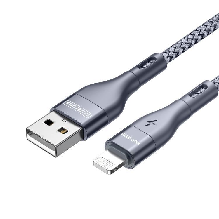DUZZONA A7 2.4A USB to 8 Pin Charging Data Cable, Length:1m - Normal Style Cable by DUZZONA | Online Shopping UK | buy2fix