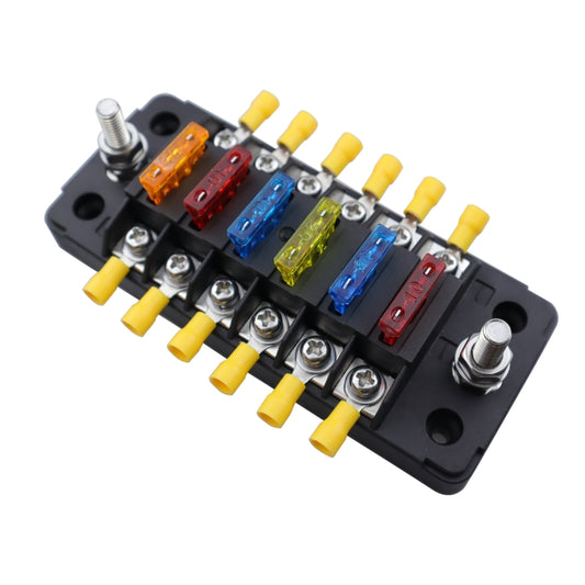CP-4041 Vertical 6 Way Fuse Block with Fuses and Terminals - Fuse by buy2fix | Online Shopping UK | buy2fix