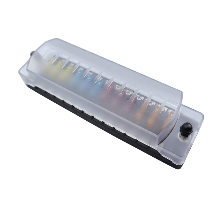 CP-4042 Vertical 12 Way Fuse Block with 12pcs Fuses and 12pcs Terminals - Fuse by buy2fix | Online Shopping UK | buy2fix
