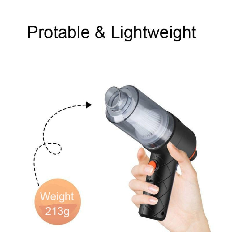 YT-M2037 6000Pa Dual Purpose Car Cordless Vacuum Cleaner(Black) by buy2fix