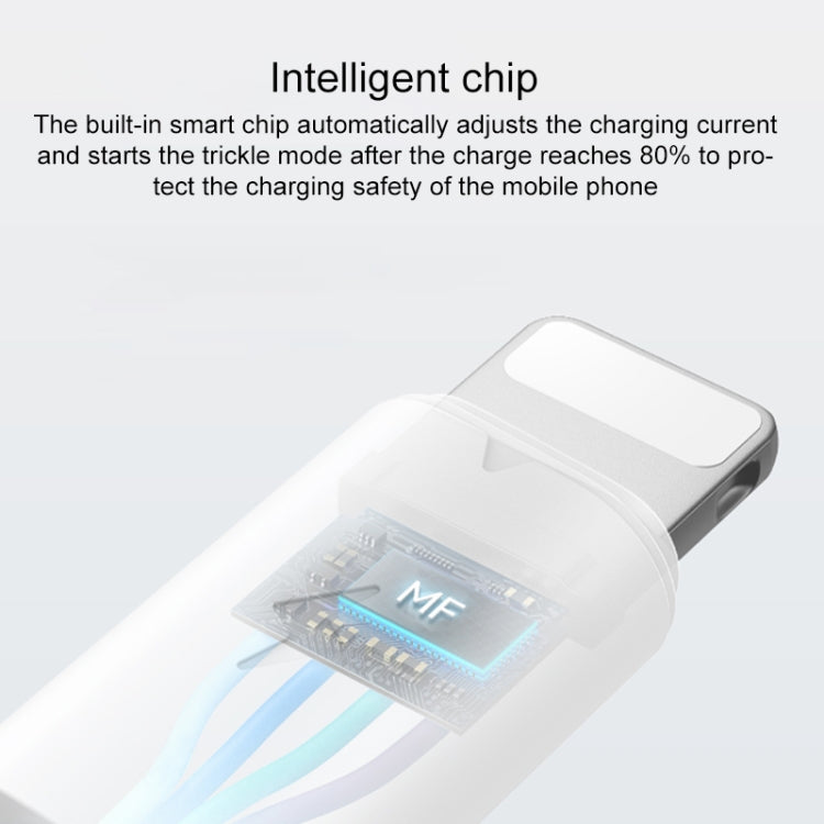 Yesido CA120L 2A USB to 8 Pin Fast Charging Data Cable, Length:1m - Normal Style Cable by Yesido | Online Shopping UK | buy2fix