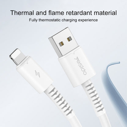 Yesido CA120L 2A USB to 8 Pin Fast Charging Data Cable, Length:1m - Normal Style Cable by Yesido | Online Shopping UK | buy2fix