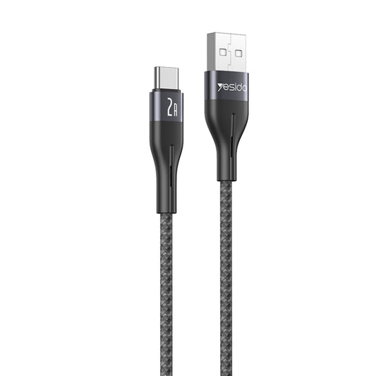 Yesido CA121C 2A USB to USB-C / Type-C Fast Charging Data Cable, Length:1m - USB-C & Type-C Cable by Yesido | Online Shopping UK | buy2fix