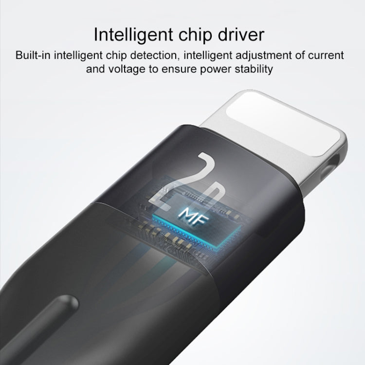 Yesido CA121L 2A USB to 8 Pin Fast Charging Data Cable, Length:1m - Normal Style Cable by Yesido | Online Shopping UK | buy2fix