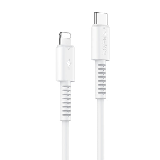 Yesido CA153 PD 20W USB-C / Type-C to 8 Pin Charging Data Cable, Length: 1m(White) - 2 in 1 Cable by Yesido | Online Shopping UK | buy2fix