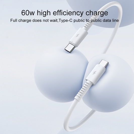 Yesido CA154 PD 60W USB-C / Type-C to USB-C / Type-C Charging Data Cable, Length: 1m(White) - USB-C & Type-C Cable by Yesido | Online Shopping UK | buy2fix