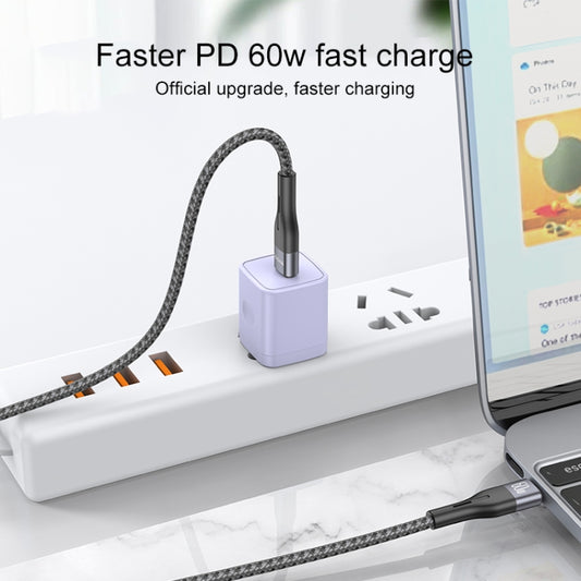Yesido CA156 PD 60W USB-C / Type-C to USB-C / Type-C Charging Data Cable, Length: 1m(Black) - USB-C & Type-C Cable by Yesido | Online Shopping UK | buy2fix