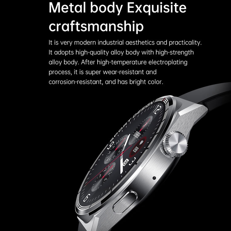 HDT MAX 1.60 inch Silver Dial Milan Steel Band IP68 Waterproof Smart Watch Support Bluetooth Call(Silver) by buy2fix