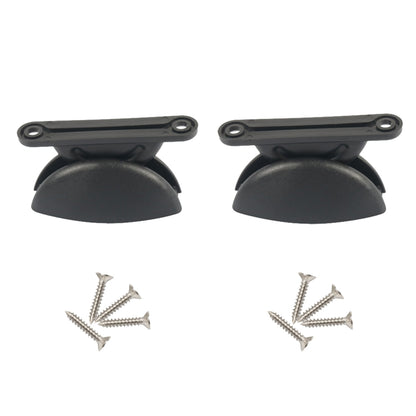 A8628 2 Pair RV Hatch Semi-circular Retainer Kit with Screws(Black) by buy2fix