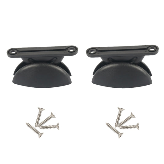 A8628 2 Pair RV Hatch Semi-circular Retainer Kit with Screws(Black) by buy2fix