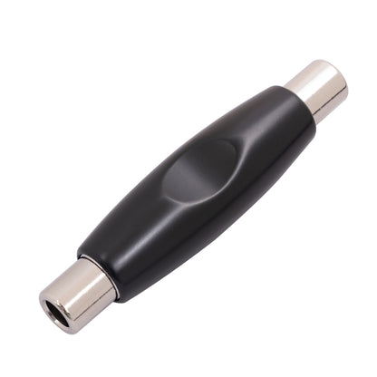 TC302 6.35mm Female to Female Guitar TRS Stereo Audio Cable Adapter(Black) by buy2fix