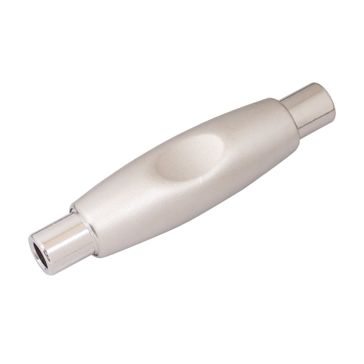 TC302 6.35mm Female to Female Guitar TRS Stereo Audio Cable Adapter(Silver) by buy2fix