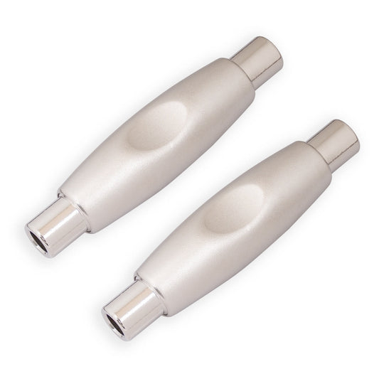 TC302 6.35mm Female to Female Guitar TRS Stereo Audio Cable Adapter(Silver) - Microphone Audio Cable & Connector by buy2fix | Online Shopping UK | buy2fix