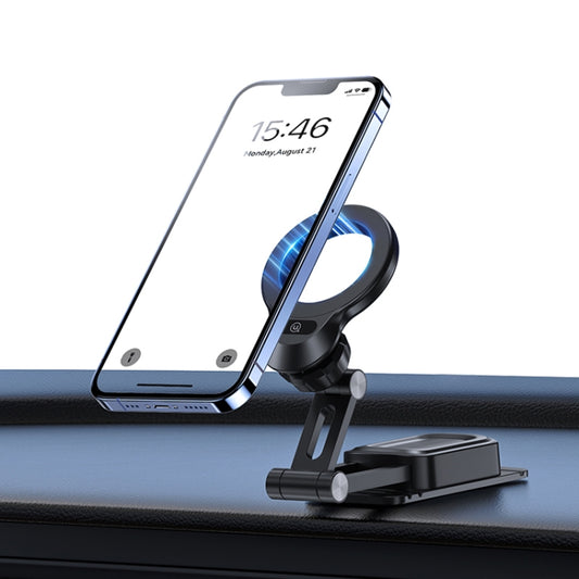 USAMS US-ZJ076 Magnetic Car Center Console Phone Holder(Black) - Universal Car Holders by USAMS | Online Shopping UK | buy2fix