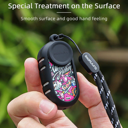 For Insta360 GO 3 Sunnylife Cooling Silicone Case Stickers Skin Wrap Lens Cover with Neck Strap(White) - Case & Bags by Sunnylife | Online Shopping UK | buy2fix