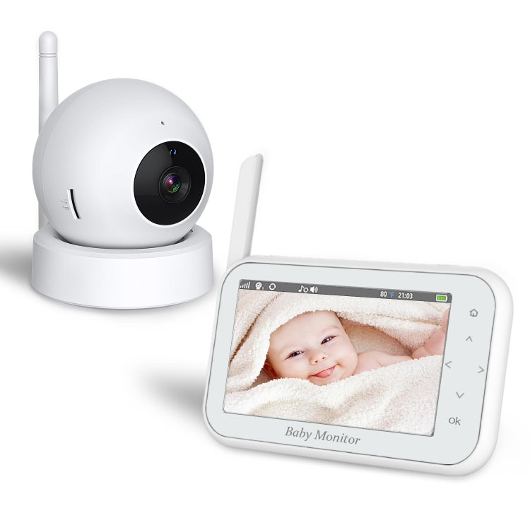 ABM201 4.5 inch Wireless Video Night Vision Baby Monitor Security Camera(EU Plug) by buy2fix