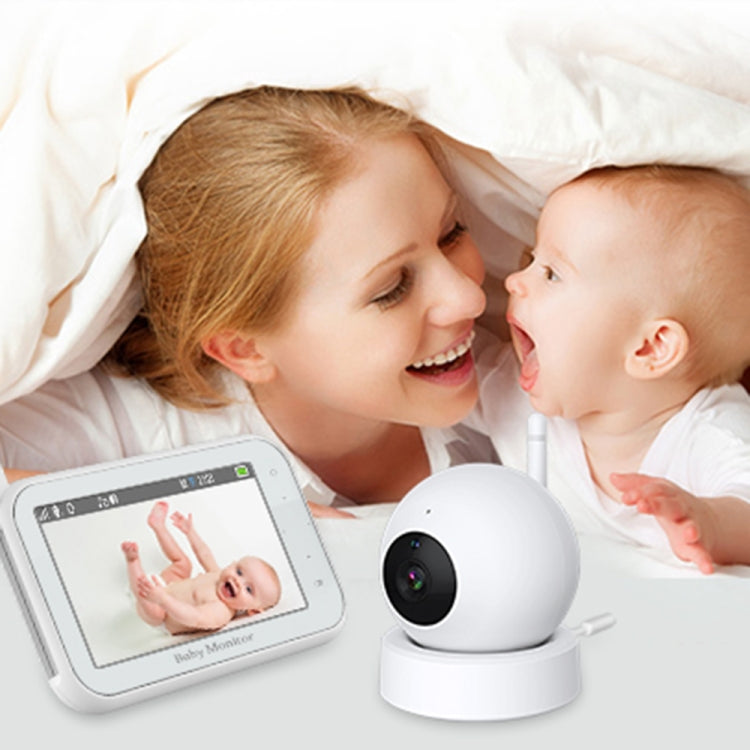 ABM201 4.5 inch Wireless Video Night Vision Baby Monitor Security Camera(EU Plug) by buy2fix