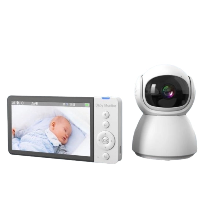 ABM700 5 inch Wireless Video Night Vision Baby Monitor Security Camera(US Plug) by buy2fix