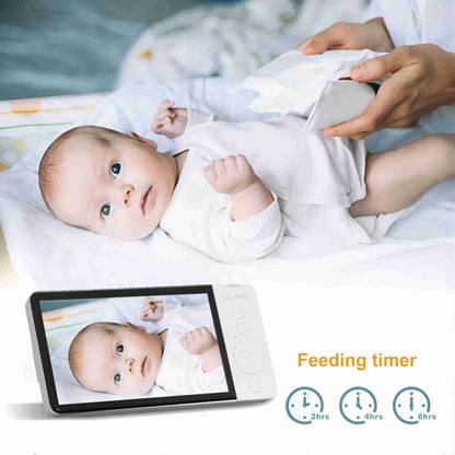 ABM700 5 inch Wireless Video Night Vision Baby Monitor Security Camera(US Plug) by buy2fix
