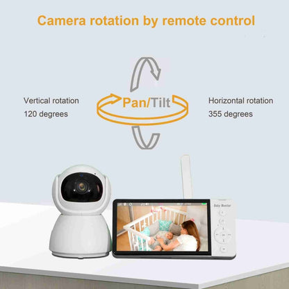 ABM700 5 inch Wireless Video Night Vision Baby Monitor Security Camera(US Plug) by buy2fix