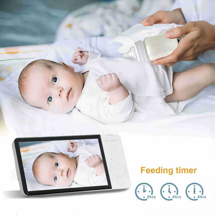 ABM700 5 inch Wireless Video Night Vision Baby Monitor Security Camera(US Plug) by buy2fix