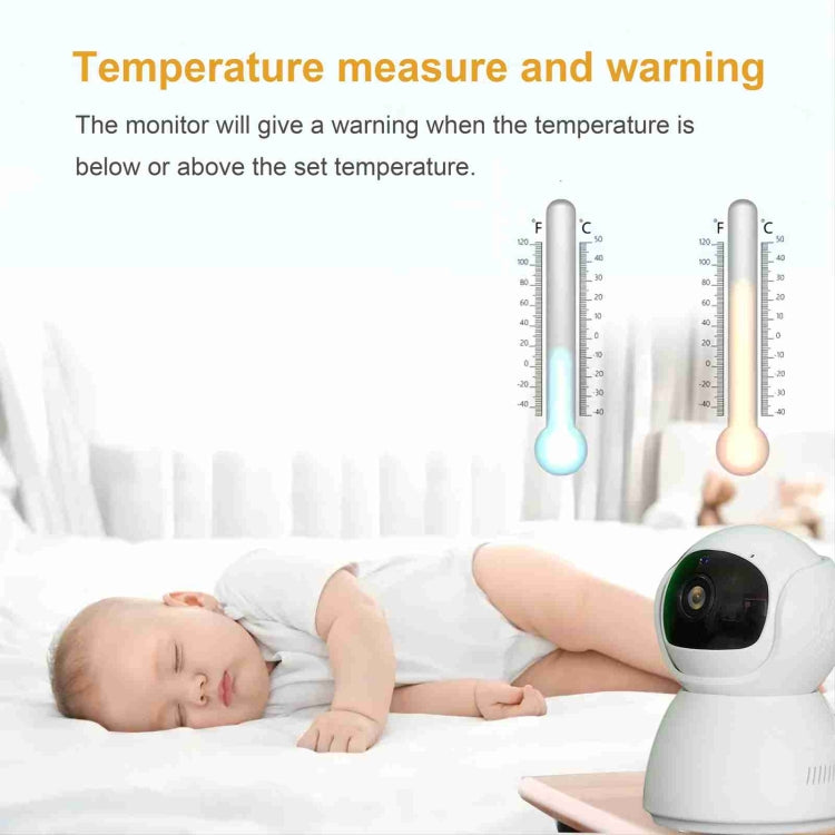 ABM700 5 inch Wireless Video Night Vision Baby Monitor Security Camera(US Plug) by buy2fix