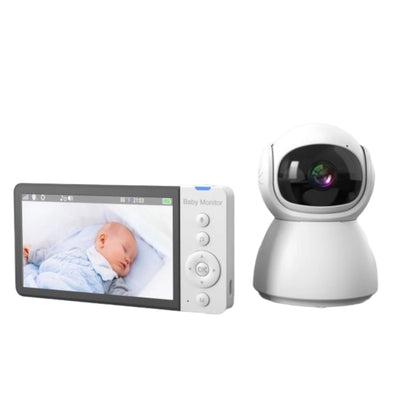 ABM700 5 inch Wireless Video Night Vision Baby Monitor Security Camera(EU Plug) by buy2fix