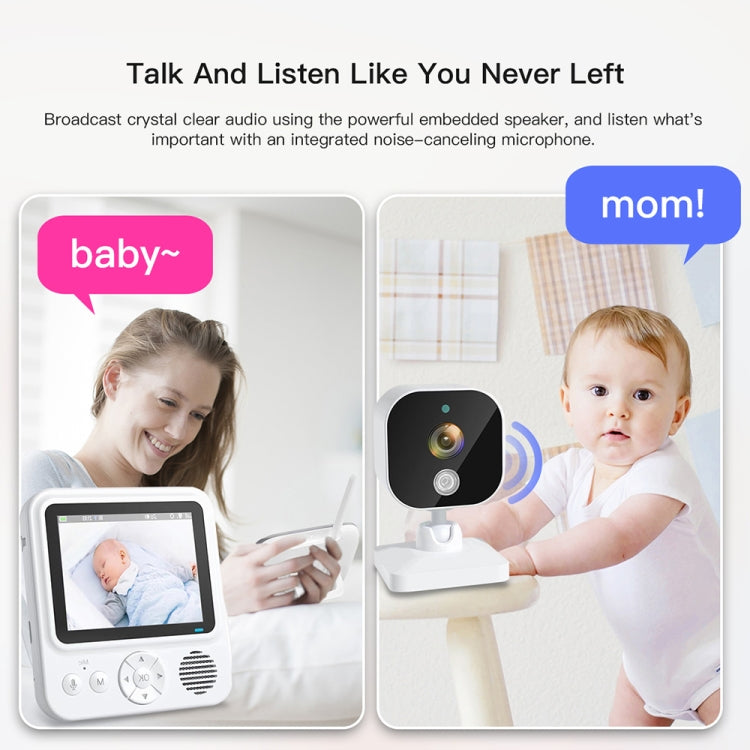 ABM900 2.8 inch Wireless Video Night Vision Baby Monitor Security Camera(EU Plug) by buy2fix