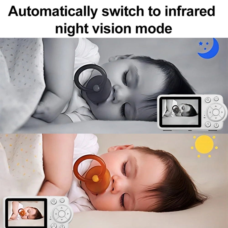 YE10-C3 2.8 inch 2.4G Wireless Video Night Vision Baby Monitor Security Camera(EU Plug) - Baby Monitor by buy2fix | Online Shopping UK | buy2fix
