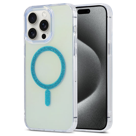 For iPhone 15 Pro Magic Diamond Blu-ray MagSafe Phone Case(Blue) - iPhone 15 Pro Cases by buy2fix | Online Shopping UK | buy2fix
