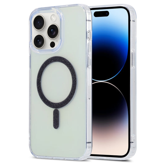 For iPhone 14 Pro Max Magic Diamond Blu-ray MagSafe Phone Case(Black) - iPhone 14 Pro Max Cases by buy2fix | Online Shopping UK | buy2fix