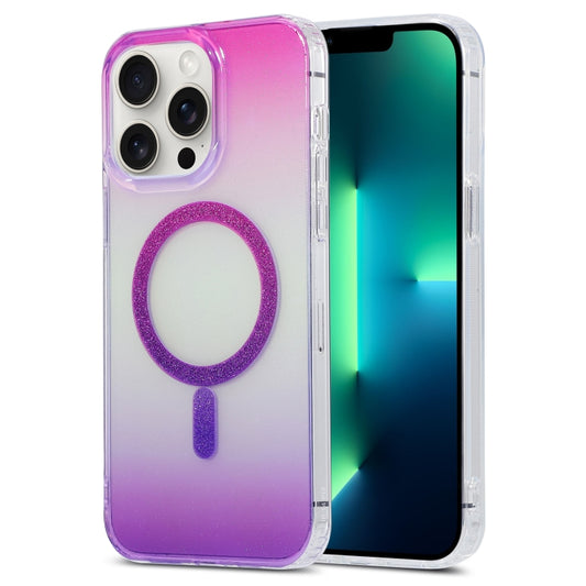 For iPhone 13 Pro Max Magic Diamond Blu-ray MagSafe Phone Case(Red Purple Gradient) - iPhone 13 Pro Max Cases by buy2fix | Online Shopping UK | buy2fix