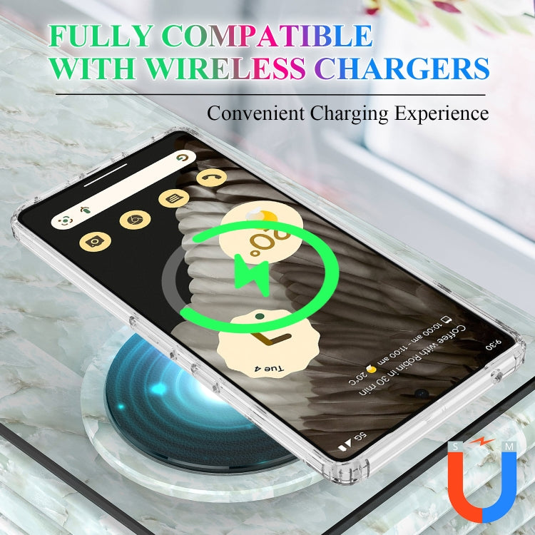 For Google Pixel 7 Pro MagSafe Clear Acrylic PC Hybrid TPU Phone Case(Transparent) - Google Cases by buy2fix | Online Shopping UK | buy2fix