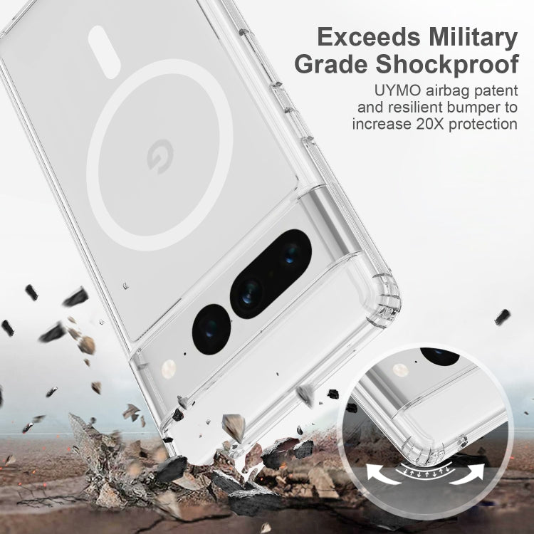 For Google Pixel 7 Pro MagSafe Clear Acrylic PC Hybrid TPU Phone Case(Transparent) - Google Cases by buy2fix | Online Shopping UK | buy2fix