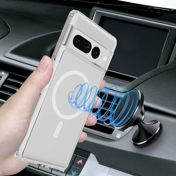 For Google Pixel 7 Pro MagSafe Clear Acrylic PC Hybrid TPU Phone Case(Transparent) - Google Cases by buy2fix | Online Shopping UK | buy2fix
