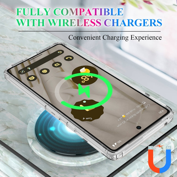 For Google Pixel 7 MagSafe Clear Acrylic PC Hybrid TPU Phone Case(Transparent) - Google Cases by buy2fix | Online Shopping UK | buy2fix