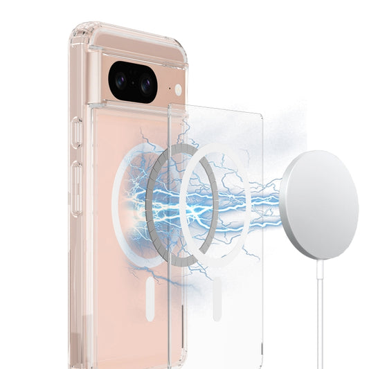 For Google Pixel 8 Pro MagSafe Clear Acrylic PC Hybrid TPU Phone Case(Transparent) - Google Cases by buy2fix | Online Shopping UK | buy2fix