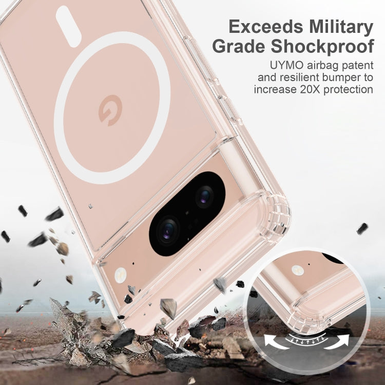For Google Pixel 8 Pro MagSafe Clear Acrylic PC Hybrid TPU Phone Case(Transparent) - Google Cases by buy2fix | Online Shopping UK | buy2fix