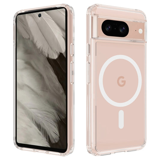 For Google Pixel 8 Pro MagSafe Clear Acrylic PC Hybrid TPU Phone Case(Transparent) - Google Cases by buy2fix | Online Shopping UK | buy2fix