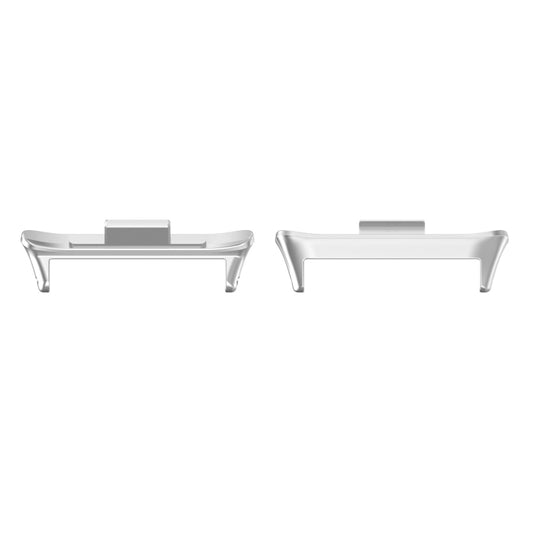 For Xiaomi Mi Band 8 Pro 1 Pair Stainless Steel Metal Watch Band Connector(Silver) - For Xiaomi by buy2fix | Online Shopping UK | buy2fix