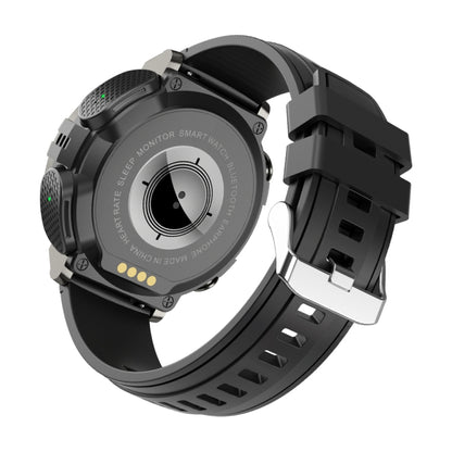 M68 Plus 1.52 inch Round Screen 2 in 1 Bluetooth Earphone Smart Watch, 512MB Memory Support Health Monitoring(Black) by buy2fix