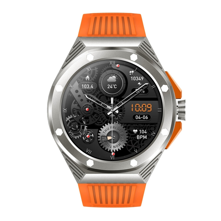 HT8 1.46 inch Round Screen Bluetooth Smart Watch, Support Health Monitoring & 100+ Sports Modes & Alipay(Orange) by buy2fix