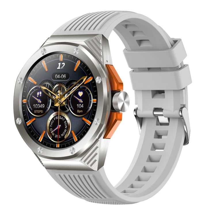 HT8 1.46 inch Round Screen Bluetooth Smart Watch, Support Health Monitoring & 100+ Sports Modes & Alipay(Grey) by buy2fix