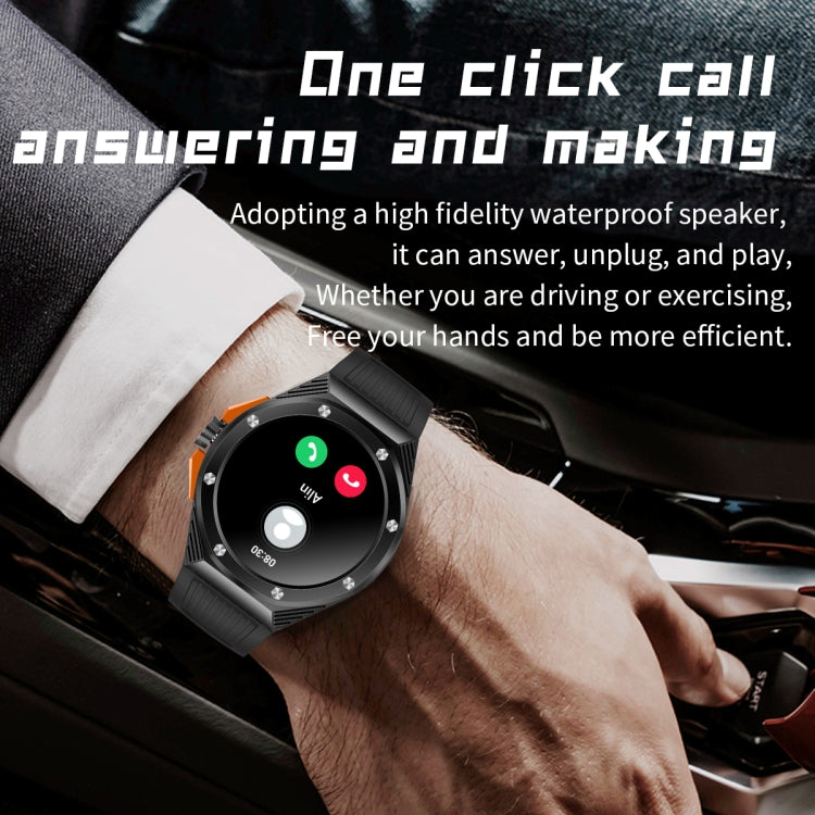 HT8 1.46 inch Round Screen Bluetooth Smart Watch, Support Health Monitoring & 100+ Sports Modes & Alipay(Grey) by buy2fix