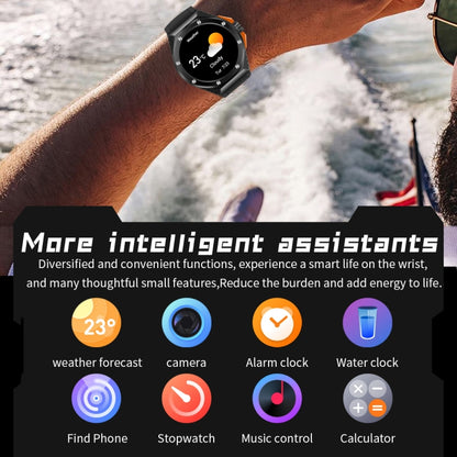 HT8 1.46 inch Round Screen Bluetooth Smart Watch, Support Health Monitoring & 100+ Sports Modes & Alipay(Orange) by buy2fix