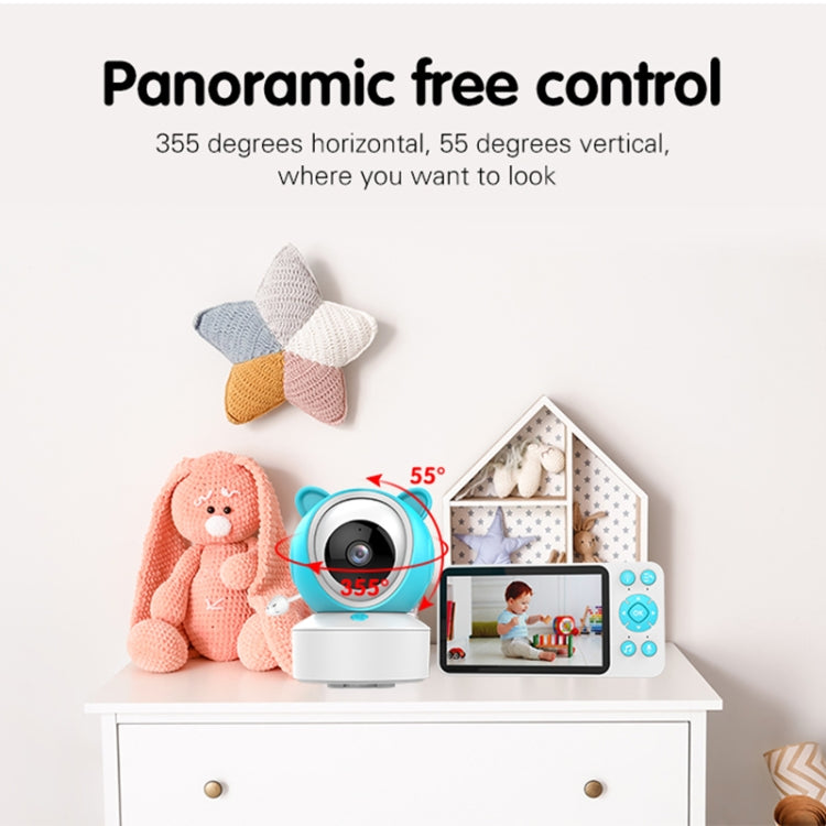 YE9-C1 5 inch Dual Mode 2.4G + 915M Video Night Vision Baby Monitor Security Camera(US Plug) by buy2fix