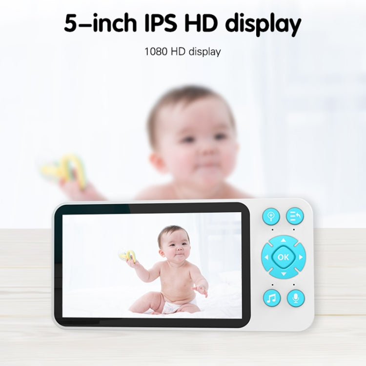 YE9-C1 5 inch Dual Mode 2.4G + 915M Video Night Vision Baby Monitor Security Camera(EU Plug) by buy2fix