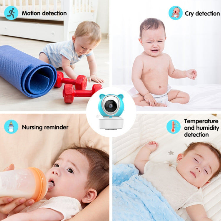 YE9-C1 5 inch Dual Mode 2.4G + 915M Video Night Vision Baby Monitor Security Camera(EU Plug) by buy2fix