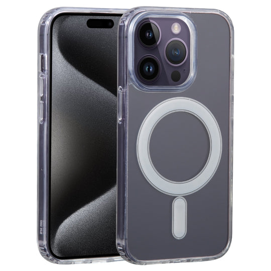 For iPhone 15 Pro Max GEBEI MagSafe Magnetic Transparent Phone Case(Transparent)